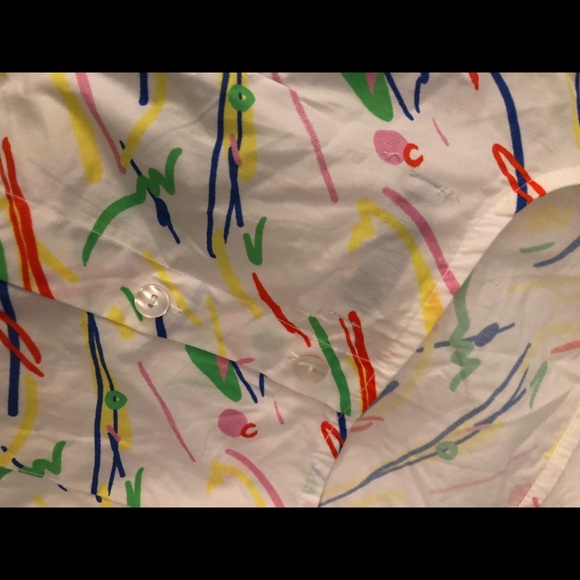 80s Print Crop-Top - Picture 2 of 4